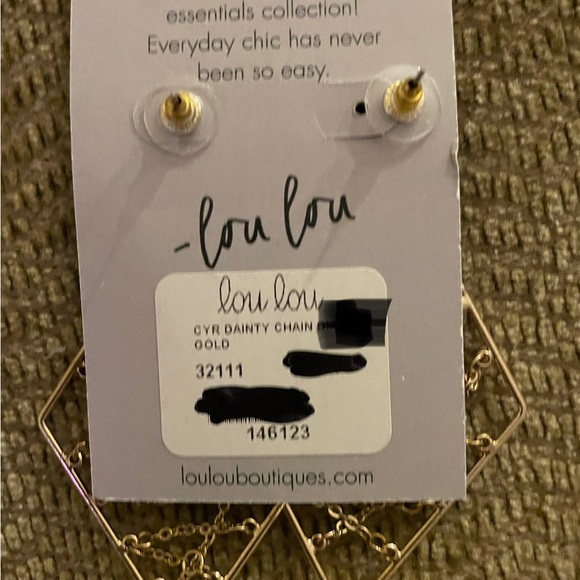 Dangle Chain Earrings - Picture 6 of 7